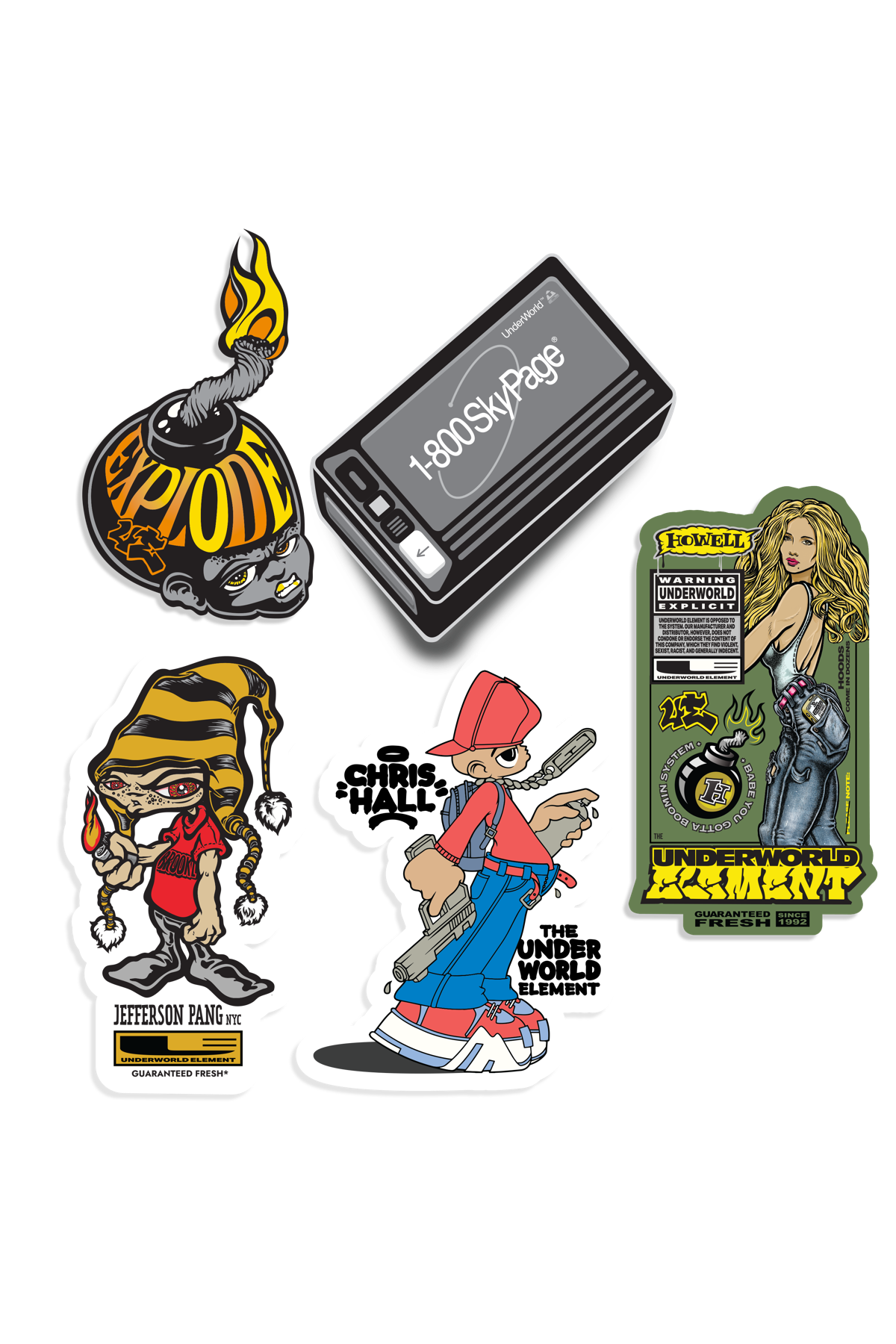 UE Assorted Sticker 5 Pack