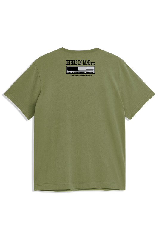 UE Pang Guaranteed Fresh Garment Dye Premium S/S Tee - Light Olive