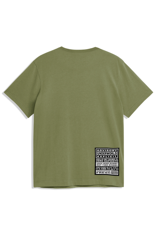 UE Explode Garment Dye Premium S/S Tee - Light Olive