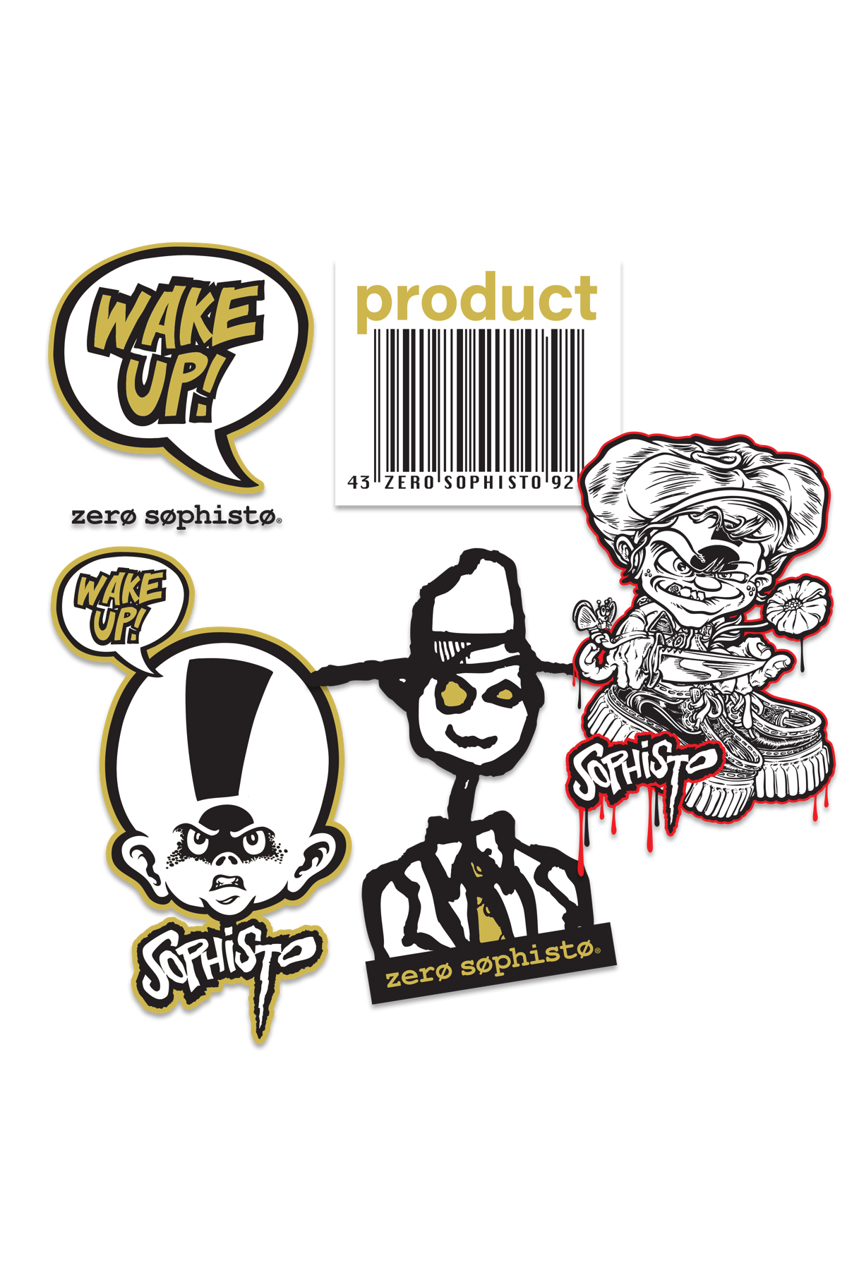 ZS Assorted Sticker 5 Pack