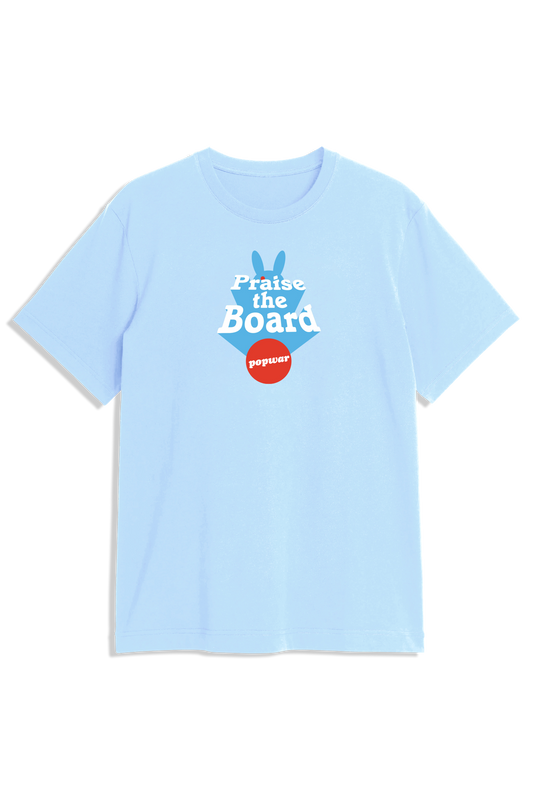 Popwar Praise the Board S/S Tee - Light Blue