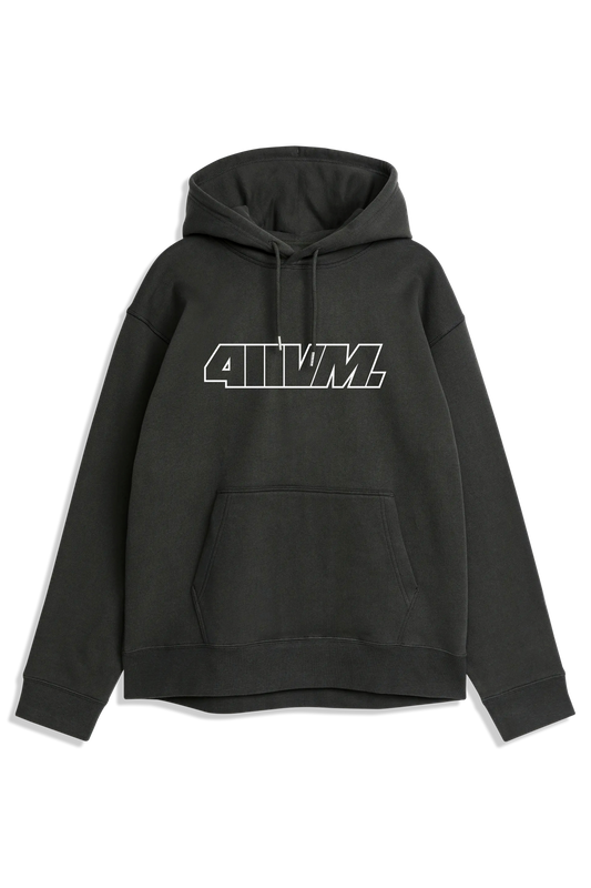 411 Outline Heavyweight Hoody - Black