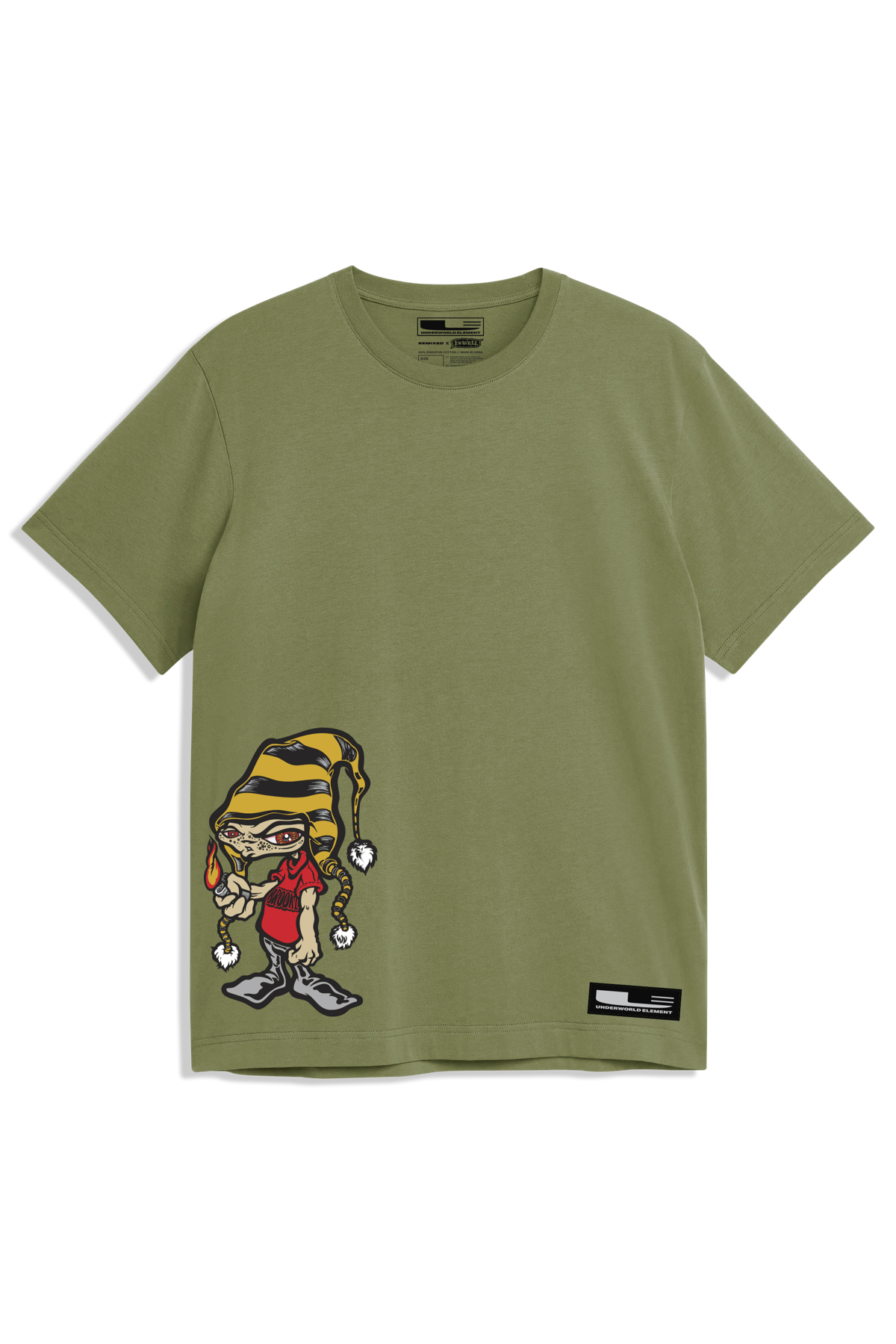UE Pang Guaranteed Fresh Garment Dye Premium S/S Tee - Light Olive