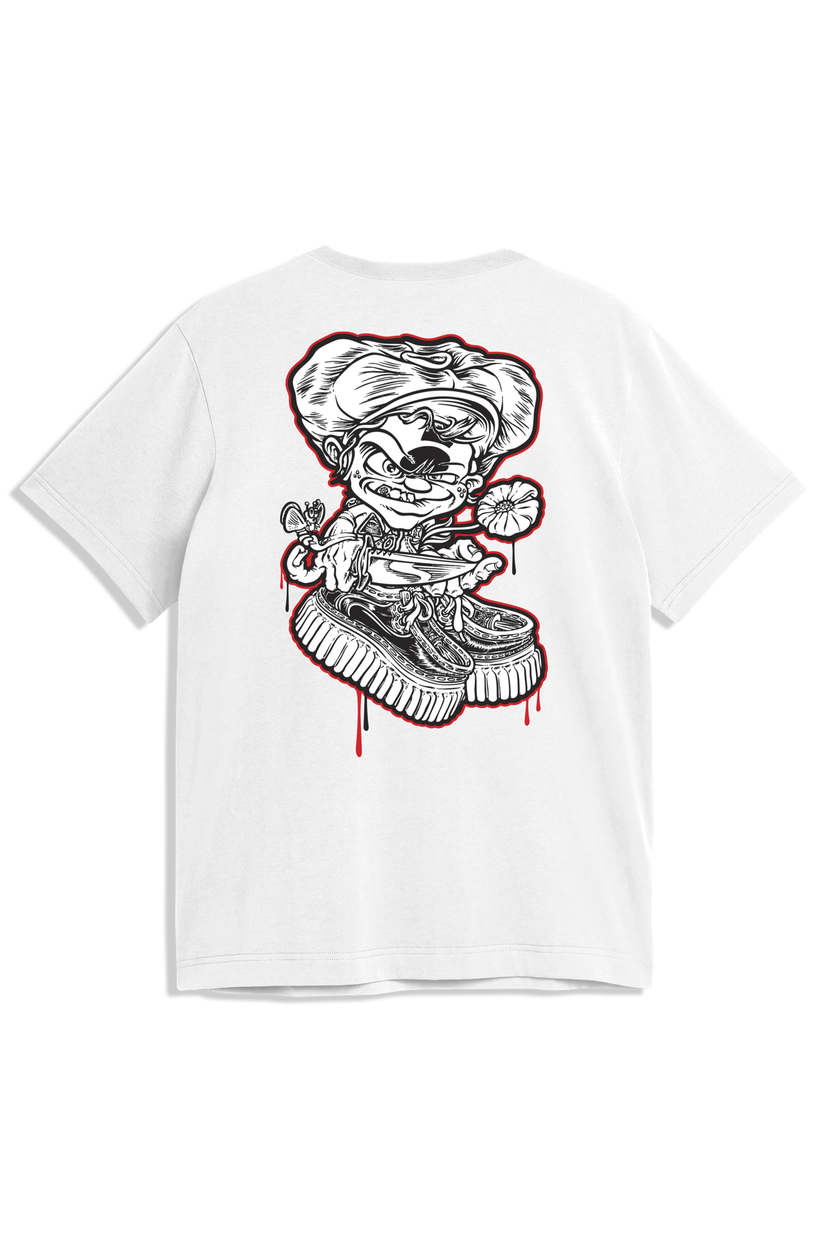 ZS Knife Kid Garment Dye Premium S/S Tee - White