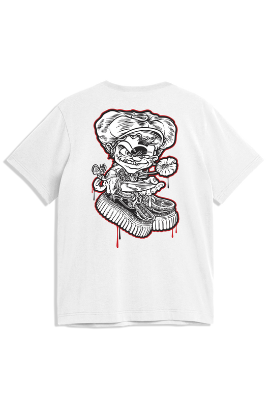 ZS Knife Kid Garment Dye Premium S/S Tee - White
