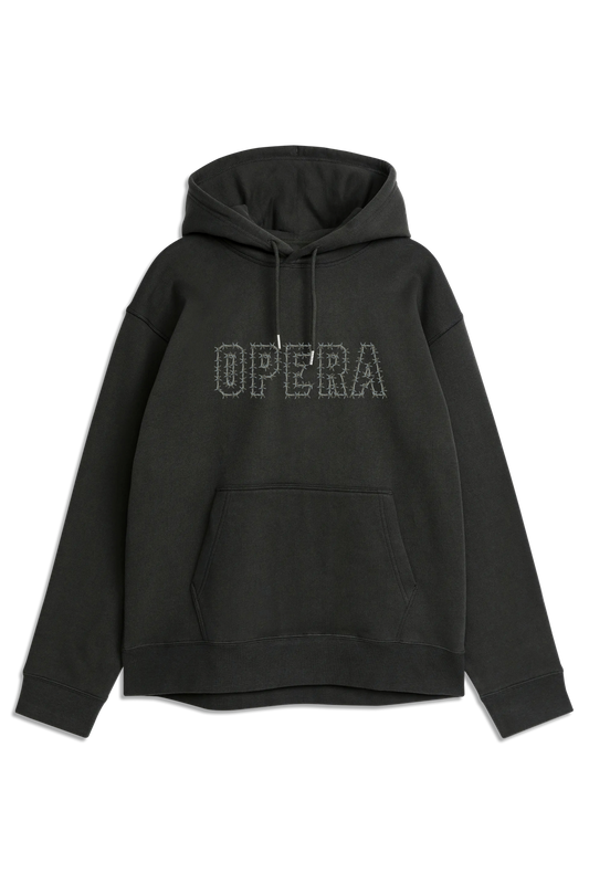 Wire Logo Heavyweight PO Hoody - Black