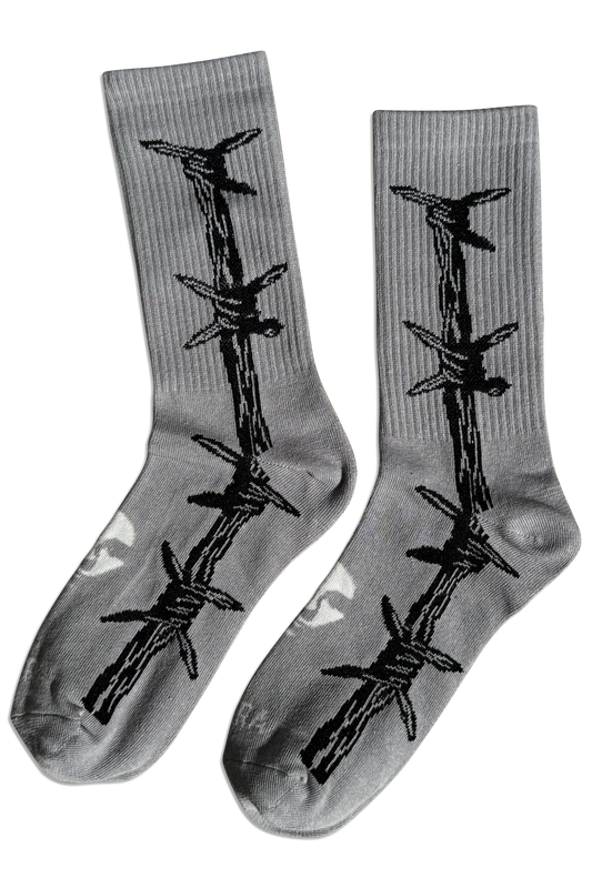 Barbwire Socks - Grey