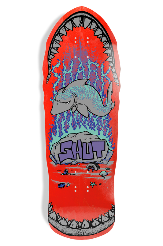 Shut 86 Shark EX7 Red Deck - 10.375
