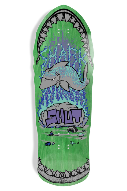 Shut 86 Shark EX7 Green Deck - 10.375