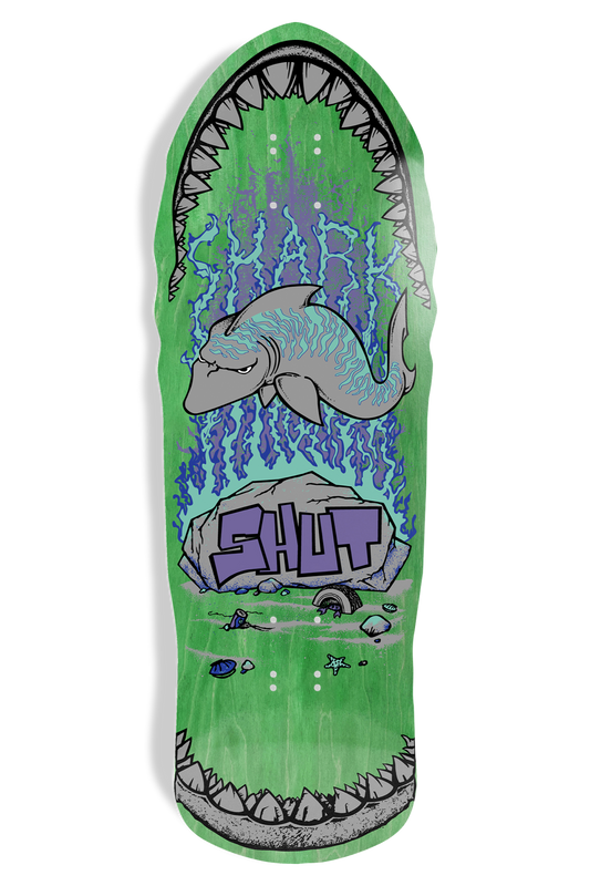 Shut 86 Shark EX7 Green Deck - 10.375