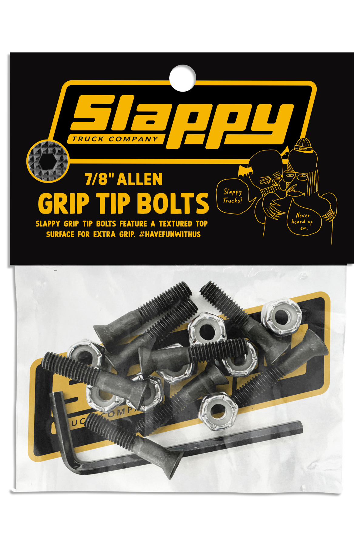 Slappy 7/8" Allen Grip Tip Bolts (Single)