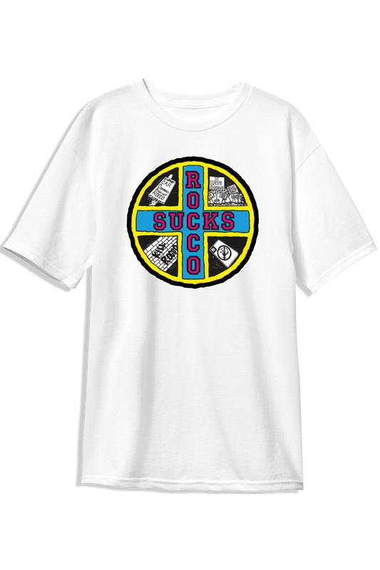 Rocco Sucks S/S Tee - White